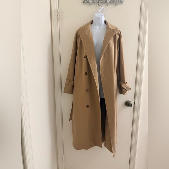 H&M Elegant Camel Trench Coat - Picture 3 of 8